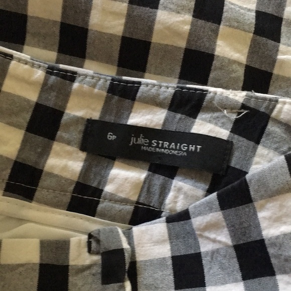 Ann Taylor Loft Gingham Julie Fit Slacks - Picture 7 of 8